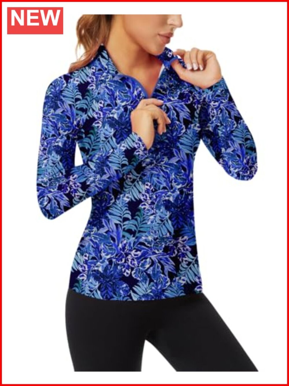 Women's Quarter Zip Long Sleeve Athletic Pullover Stand Collar Workout Top